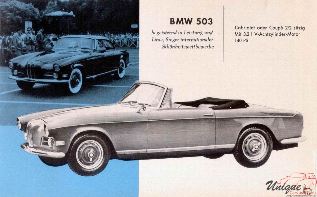 1957 BMW Full-Line All Models Brochure Page 7